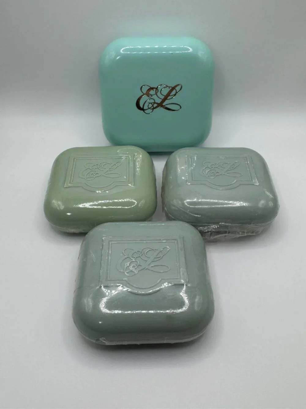Estee Lauder Youth-Dew Perfumed Soap Lot Of 3 Bars w/ Vintage Case New Unused